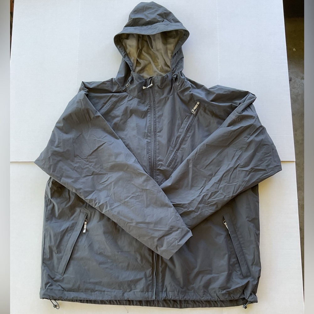 Columbia Men's Charcoal Gray Windbreaker Rain Jacket Size XXL